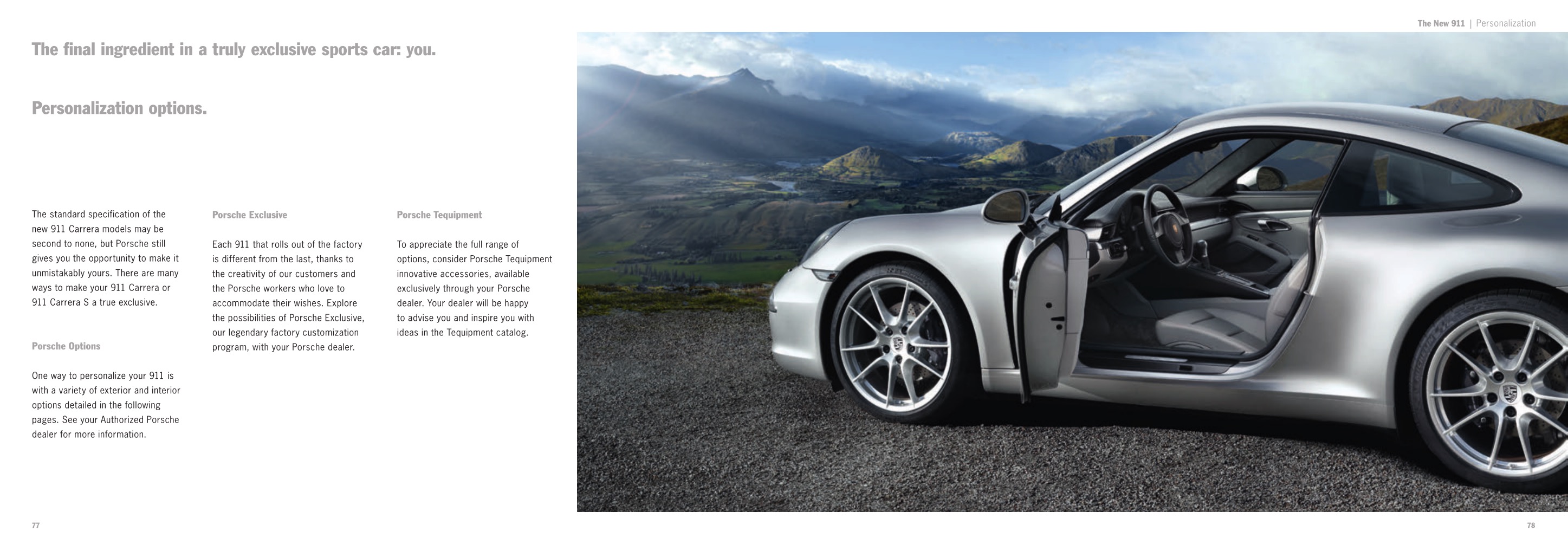 2012 Porsche 911 991 Brochure Page 43